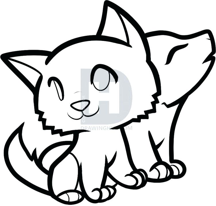 752x720 How To Draw A Wolf Head For Kids