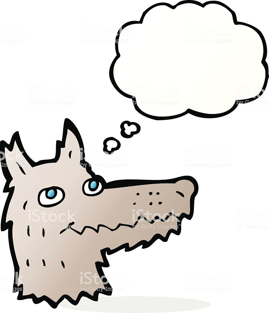 882x1024 Drawing Of A Cartoon Rhino Cartoon Wolf Head With Thought Bubble