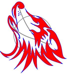 271x302 How To Draw Wolf Head Step