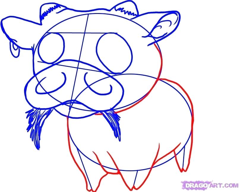 808x647 Cow Head Drawing Nip