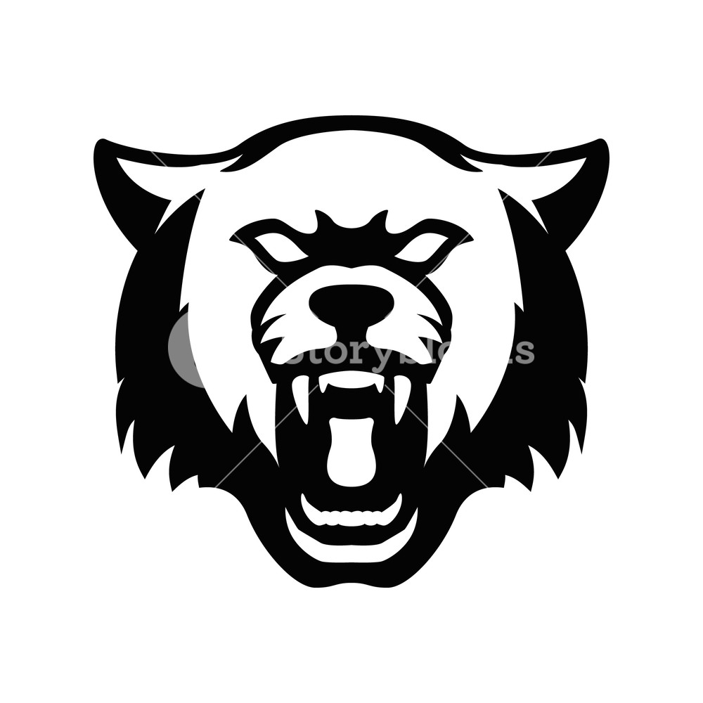 1000x1000 Wolf Head Sign Design Element For Sport Team Logo, Emblem, Badge