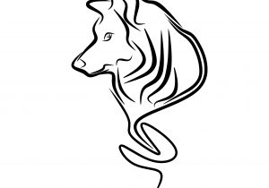 300x210 Abstract Horse Head Line Drawing And Free Images Wolf, Tattoo