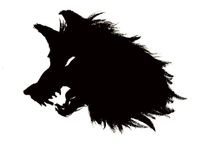 855x632 Wolf Head Silhouette