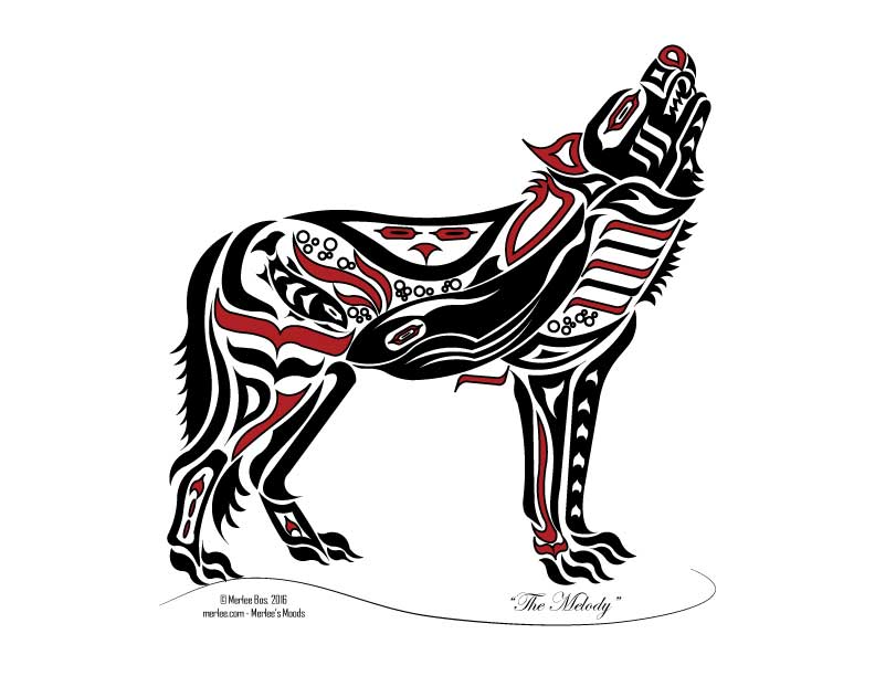 792x612 Huge Collection Of 'native American Wolf Drawing' Download More