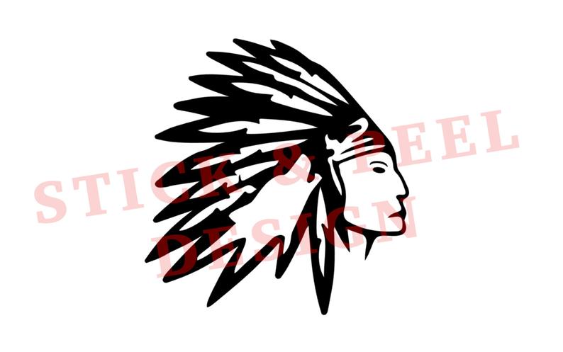 794x497 Wolf Headdress Vinyl Decal Option Etsy