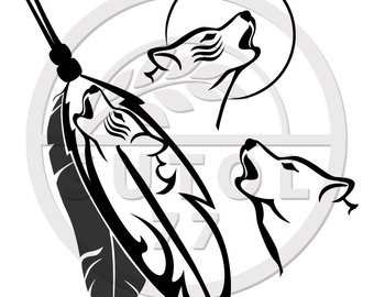 340x270 Wolf Howling At The Moon Drawing Unique Howling Wolf Stamp