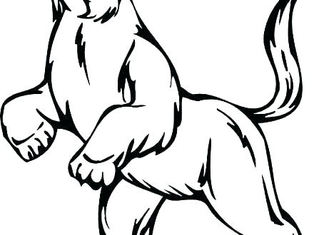 440x330 Wolf Howling Coloring Pages