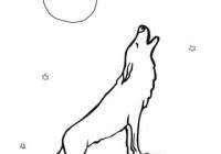 200x140 Wolf Moon Coloring Pages With Wolf Howling At The Moon Coloring