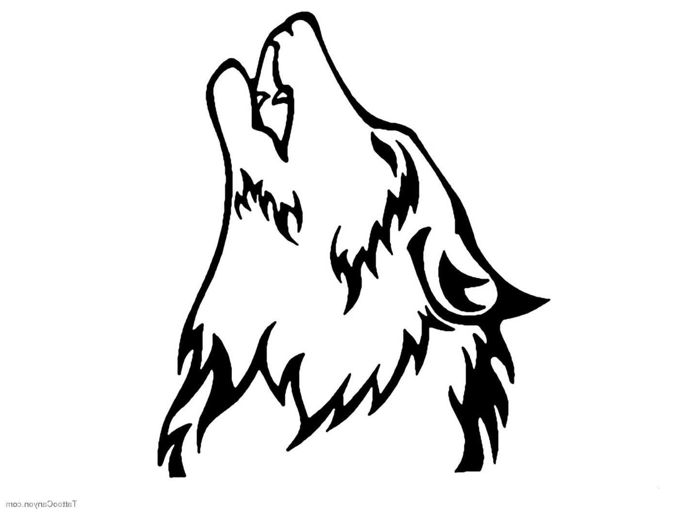 Wolf Howling Drawing | Free download on ClipArtMag