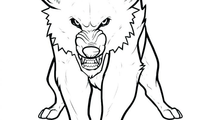 728x404 Wolf Howling At The Moon Coloring Pages Of Wolves For Kids