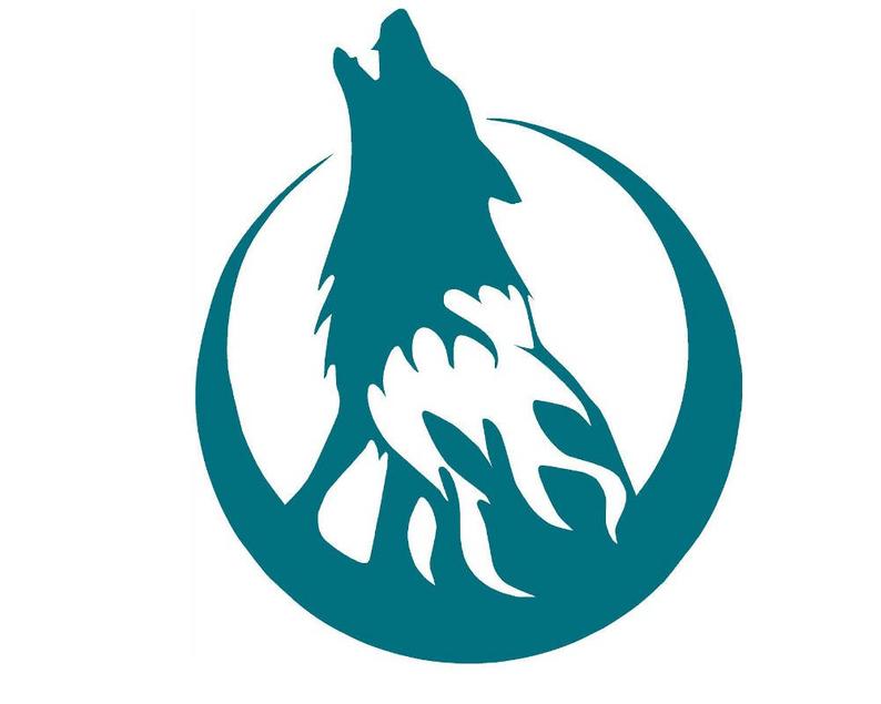 794x635 wolf howling moon vinyl decal gray wolf timber wolf native etsy
