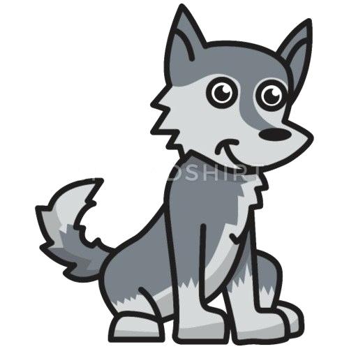 500x500 Wolf Drawings For Kids Small Comic Animal Gift Idea Funny Cute