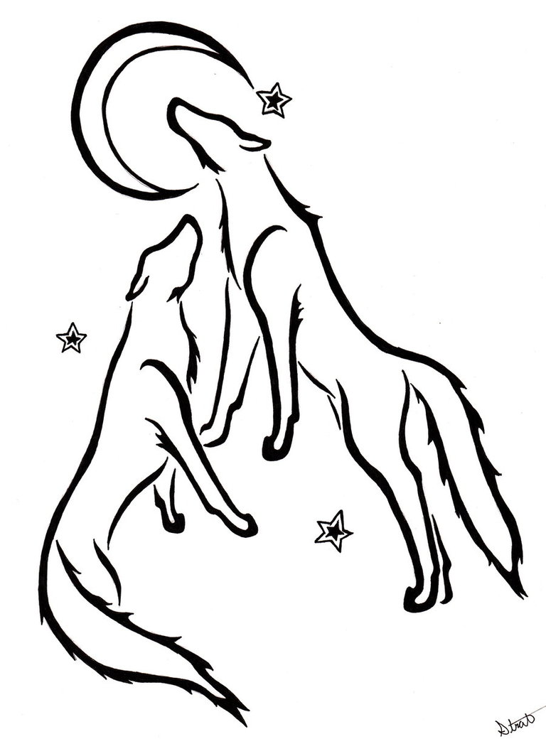 768x1040 Wolf Mating Drawing