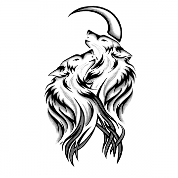 360x360 Wolf Moon Png, Vectors, And Clipart For Free Download