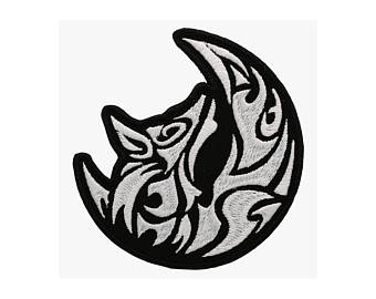 340x270 Wolf Moon Patch Etsy