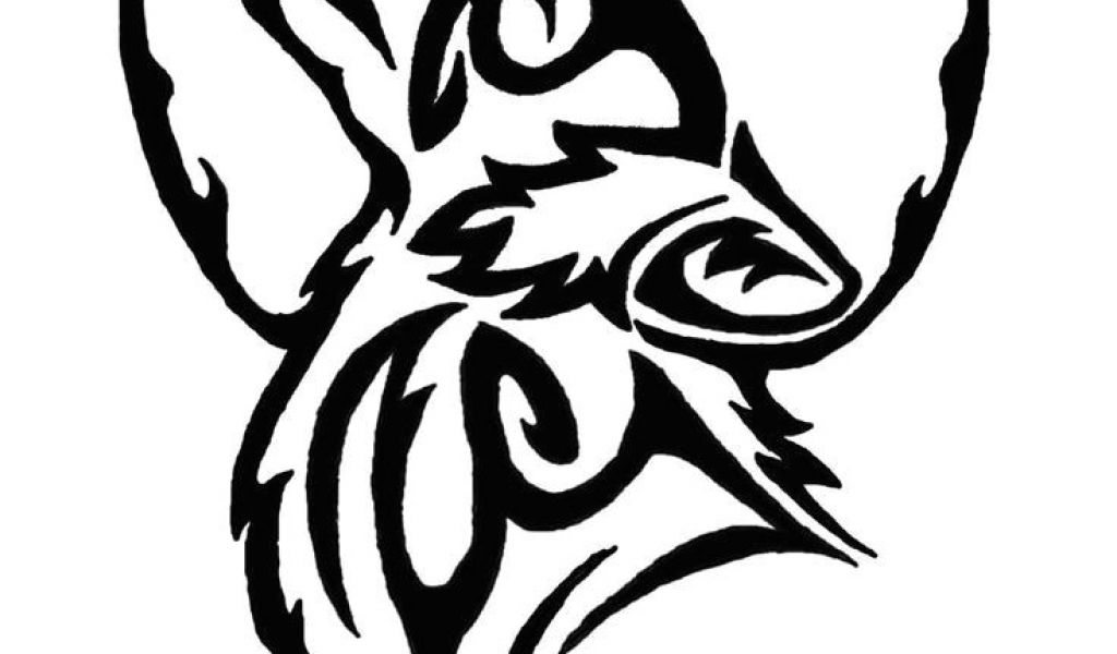 1024x600 Drawing Wolf With Moon Tribal Wolf Tattoo Meaning Other Wolf