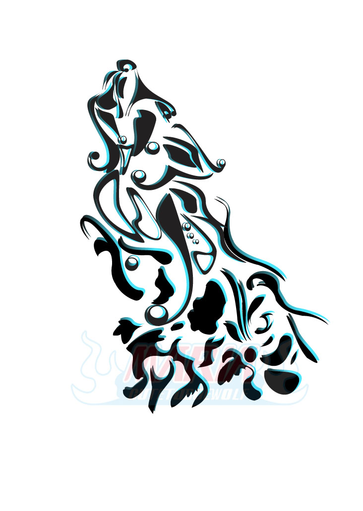 732x1031 Howling Wolf Outline Drawings