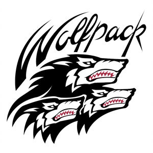 Wolf Pack Drawing