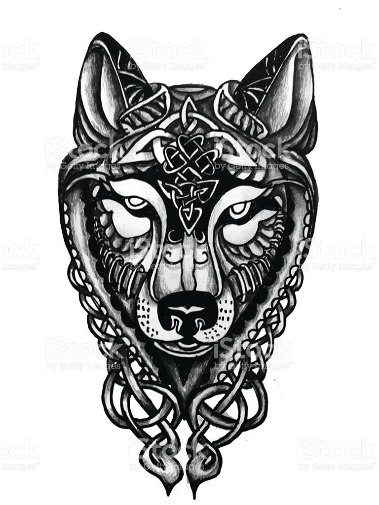 768x1024 Ideas Enraged Celtic Tattoosamaelwolf Celtic Wolf Paw Print Png