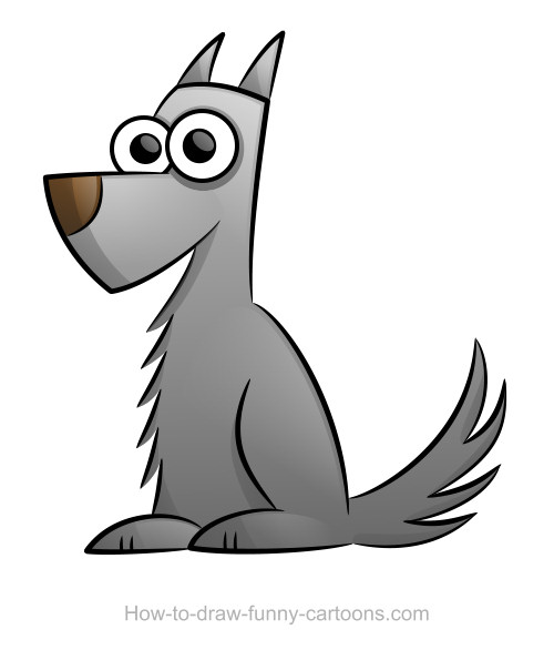 500x586 Wolf Drawing