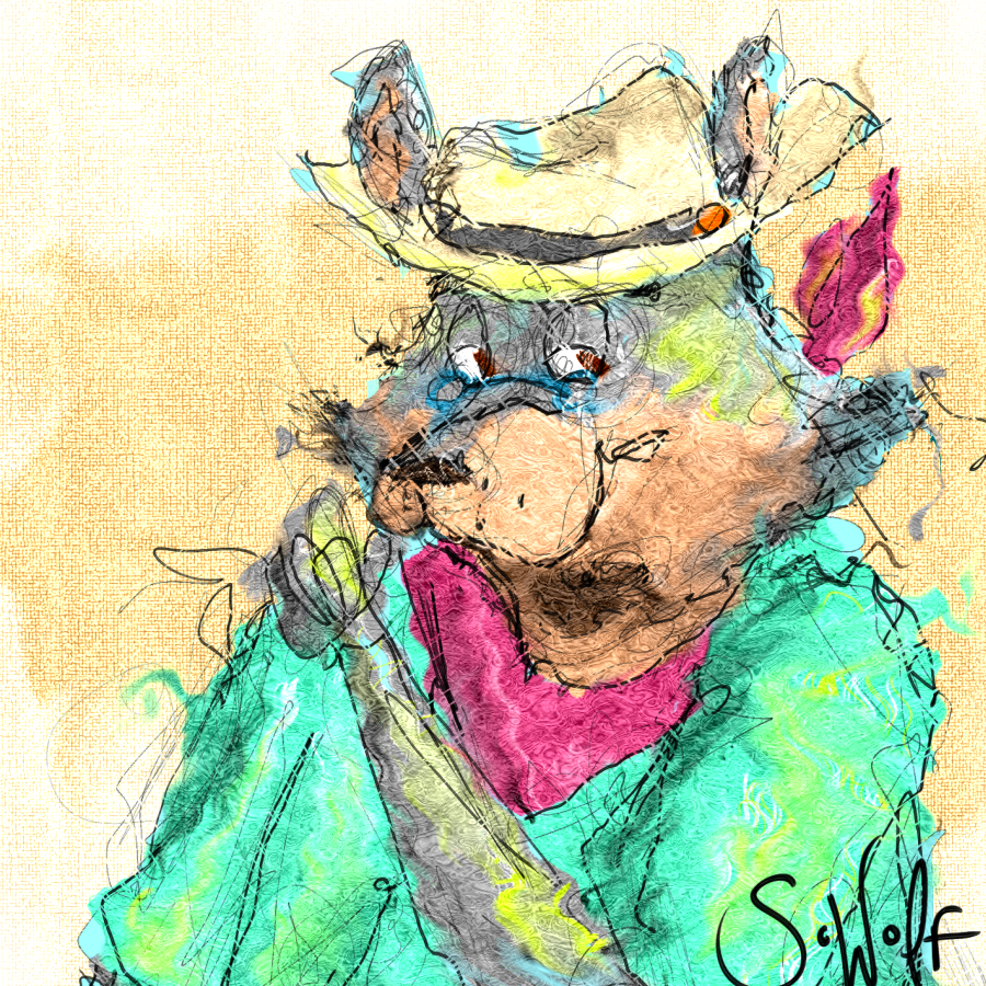 900x900 Wolf Portrait Weasyl