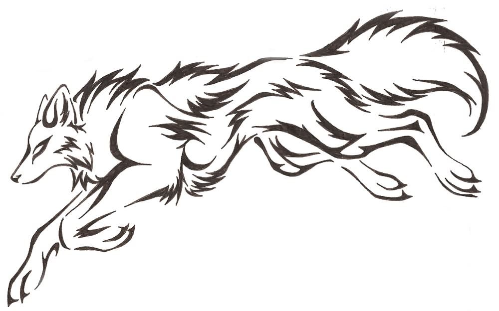 Wolf Profile Drawing