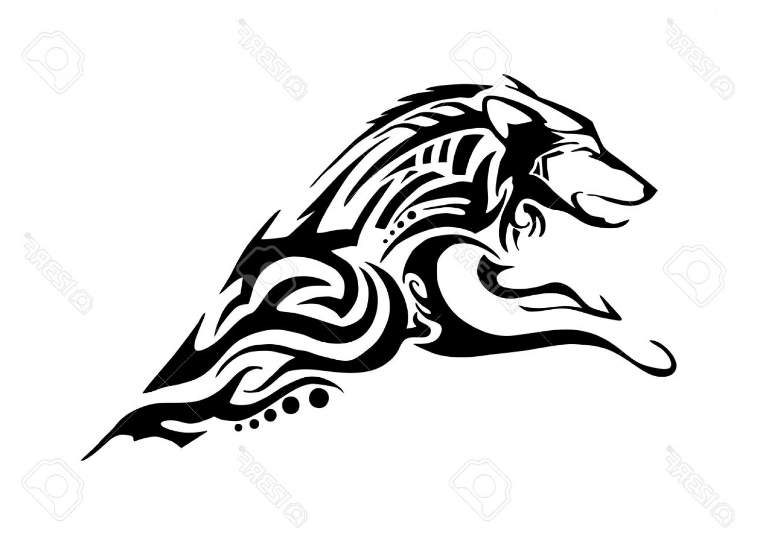 1560x1102 Wolf Body Silhouette