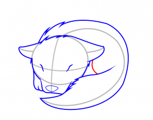 302x237 How To Draw How To Draw A Sleeping Wolf Pup