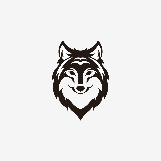 640x640 Silhouette Of The Wolf Vector Logo Wildlife Wild Wolf Vector