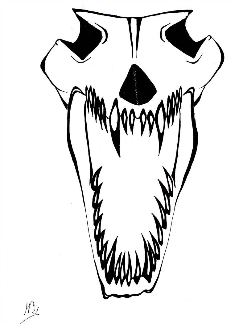 762x1049 Wolf Skull