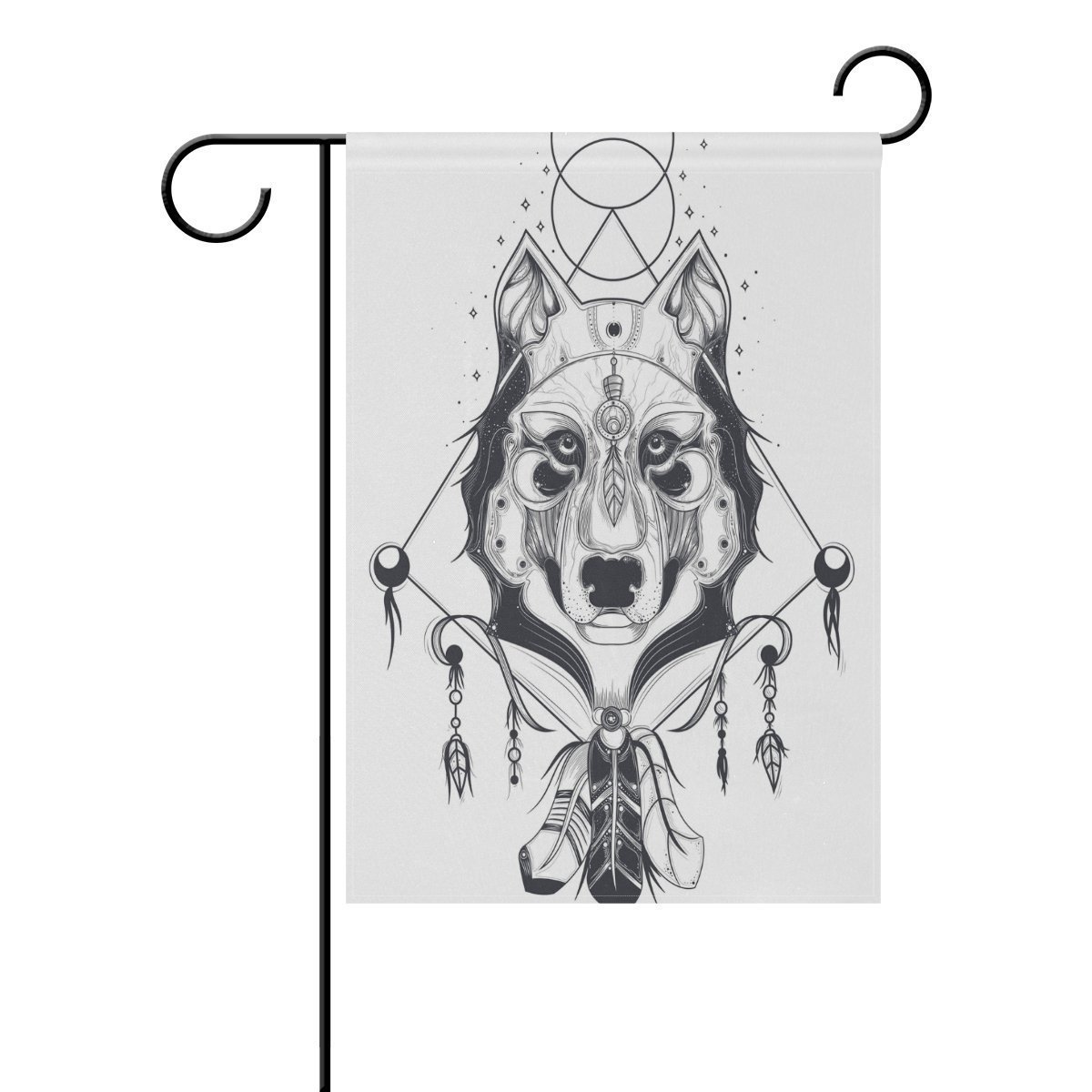 1200x1200 Raininc's National Wolf Totem Personalized Garden