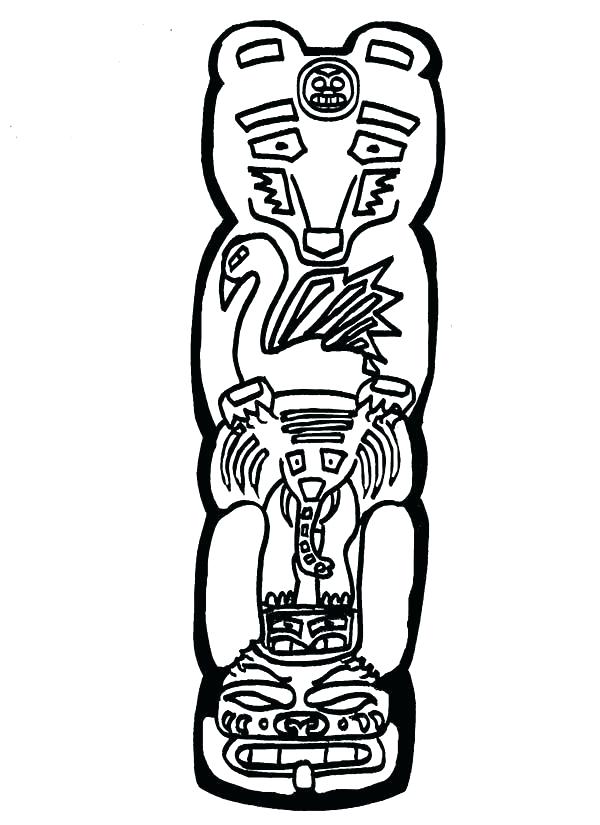 600x825 Totem Pole Drawings