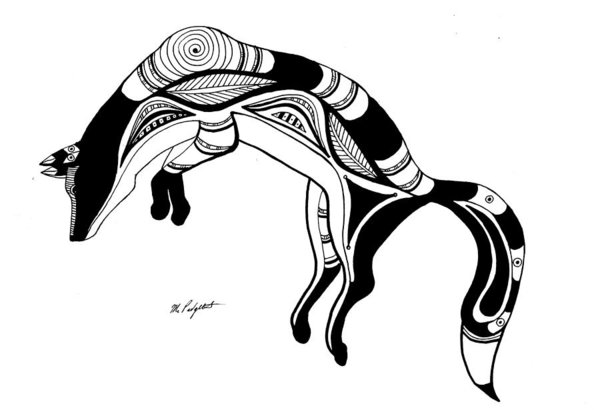 600x410 Indian Wolf Drawings Fine Art America