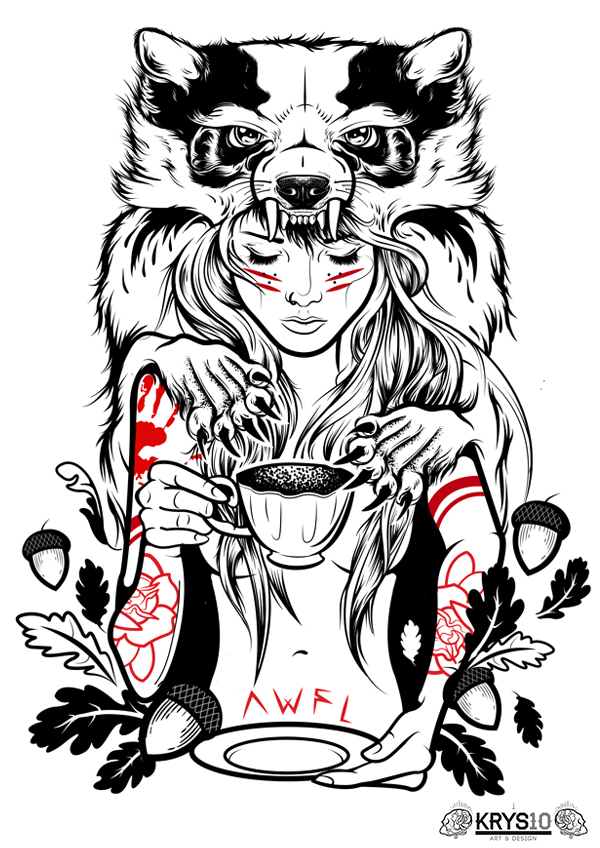 600x848 Tattoo Idea Tats Behance, Tattoo And Wolf