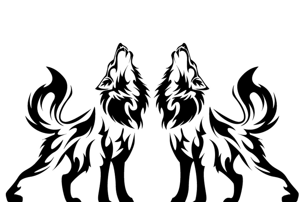 1200x800 Wolf Silhouette Drawing