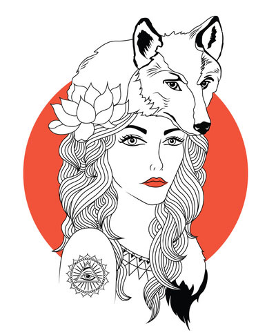 400x485 Wolf Woman The Visual Female
