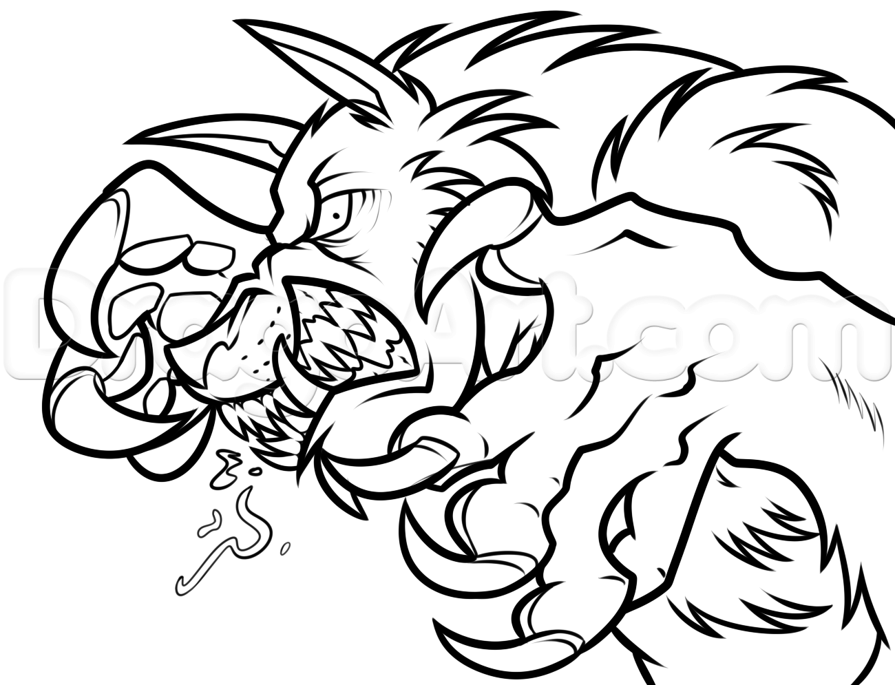 1300x995 Step Real Werewolf Drawing Lesson