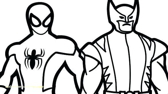 585x329 Wolverine Coloring Pages Color Free Printable Mad Marvel Colorin