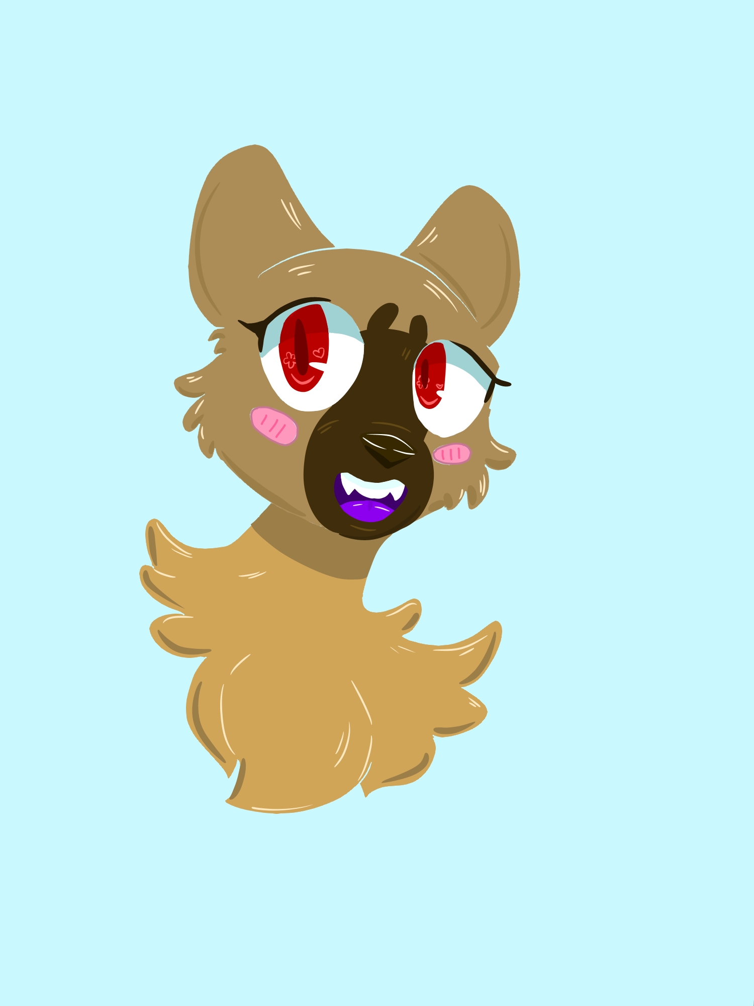 1500x2000 Lineless Wolverine Anthro Drawing