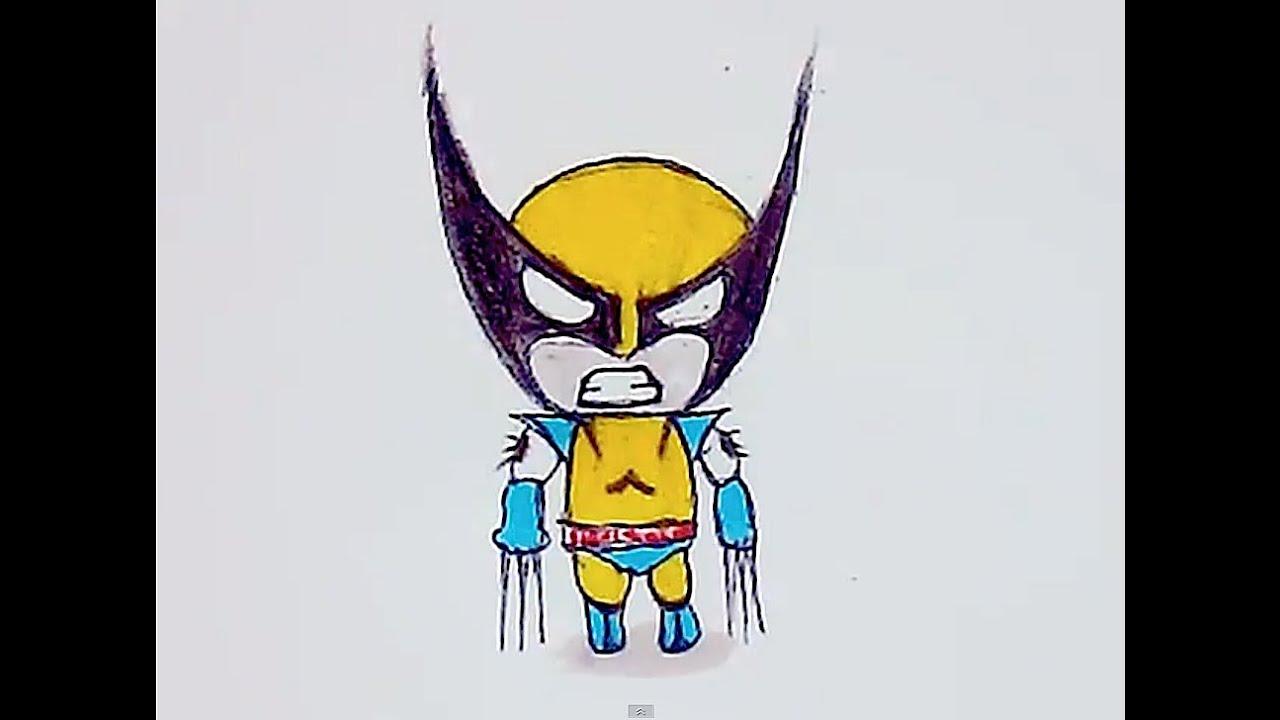 1280x720 Draw Tokidoki Wolverine Marvel