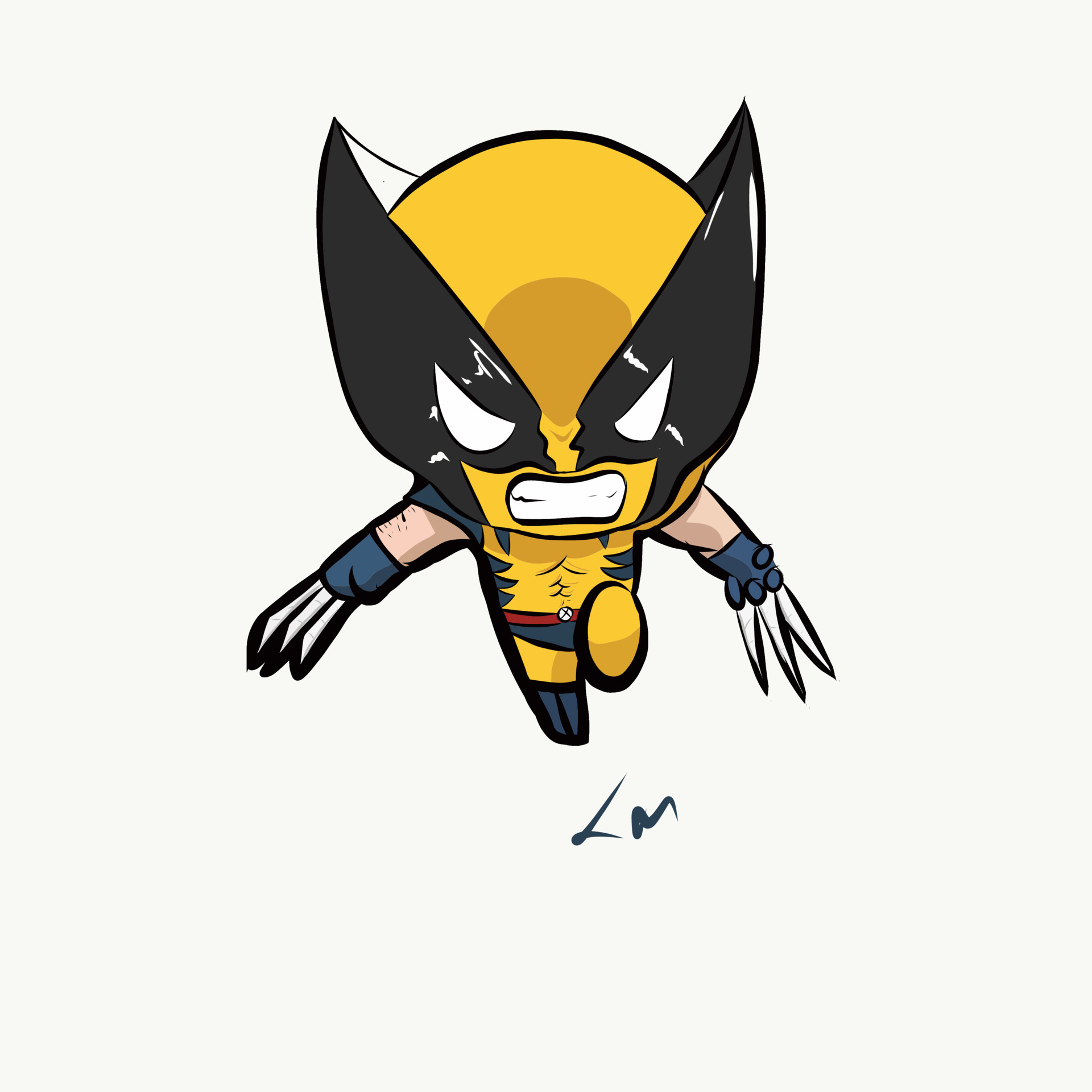 Wolverine Cartoon Drawing | Free download on ClipArtMag