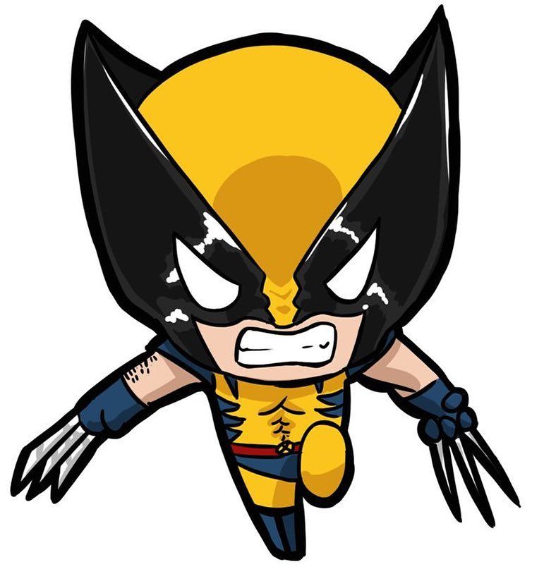 771x807 Comic Layout Chibi Marvel, Wolverine