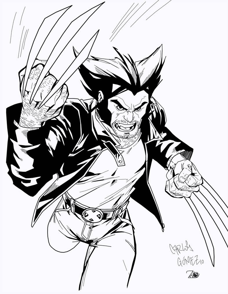 787x1015 Wolverine Cartoon Sketch