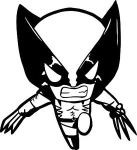 274x300 Wolverine Chibi X Men Marvel Comics Car Truck Wall Window Vinyl