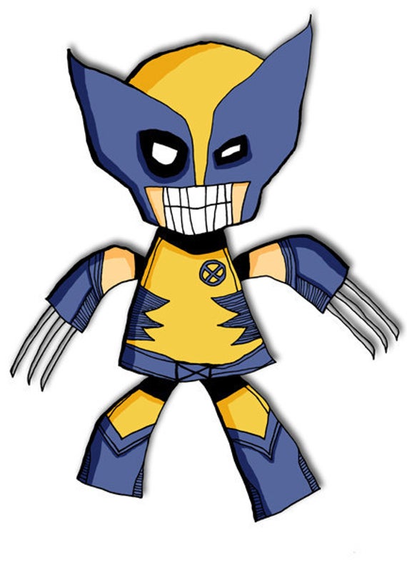 570x798 Wolverine Super Hero Art Print X Men Etsy