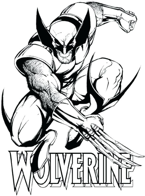 600x812 Wolverine Coloring