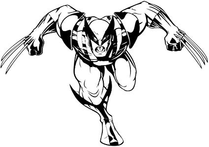 425x298 Logan Vinyl Decal Animated Wolverine Art Design