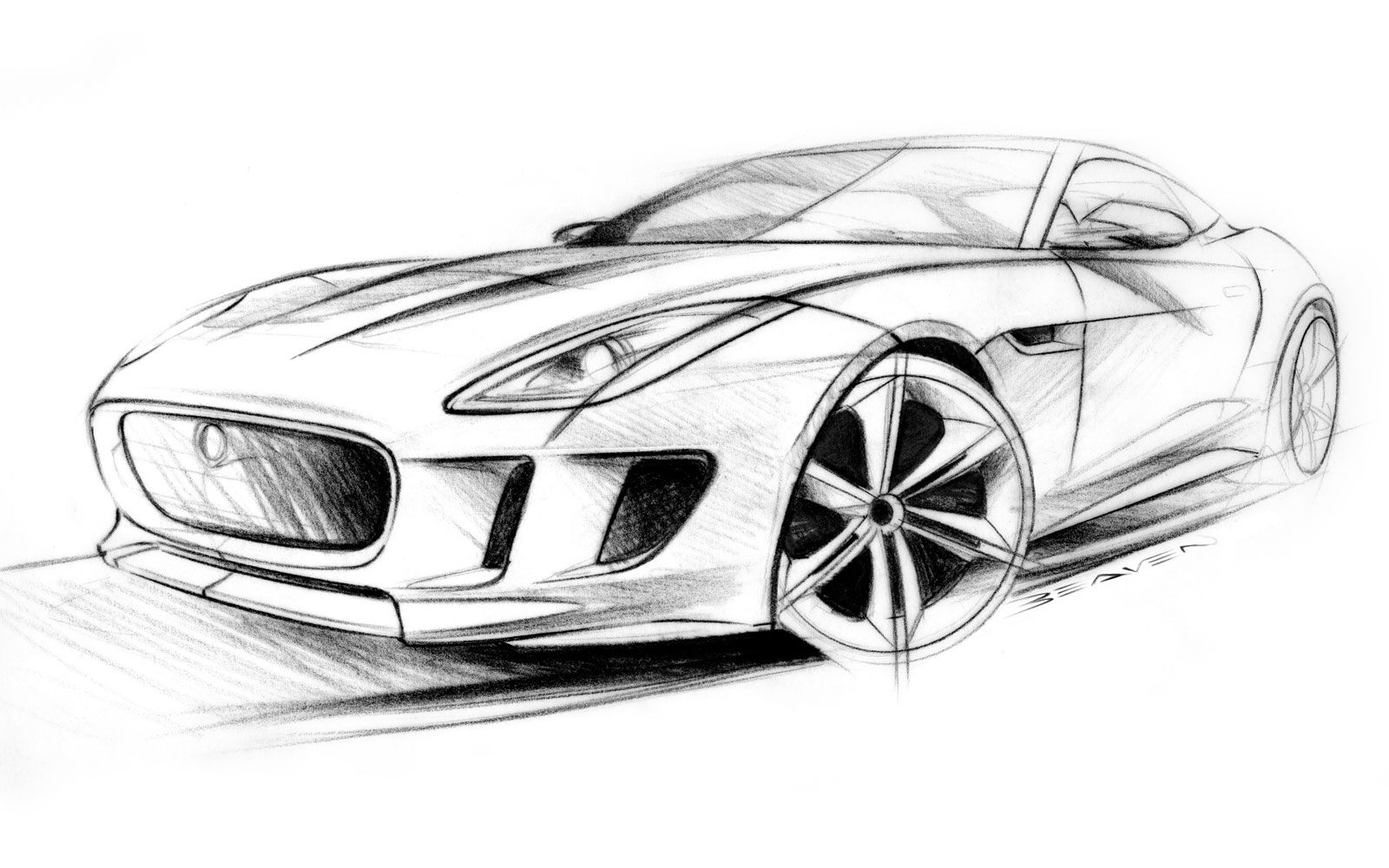 1600x1000 concept car pencil sketch and jaguar c x concept car sketches
