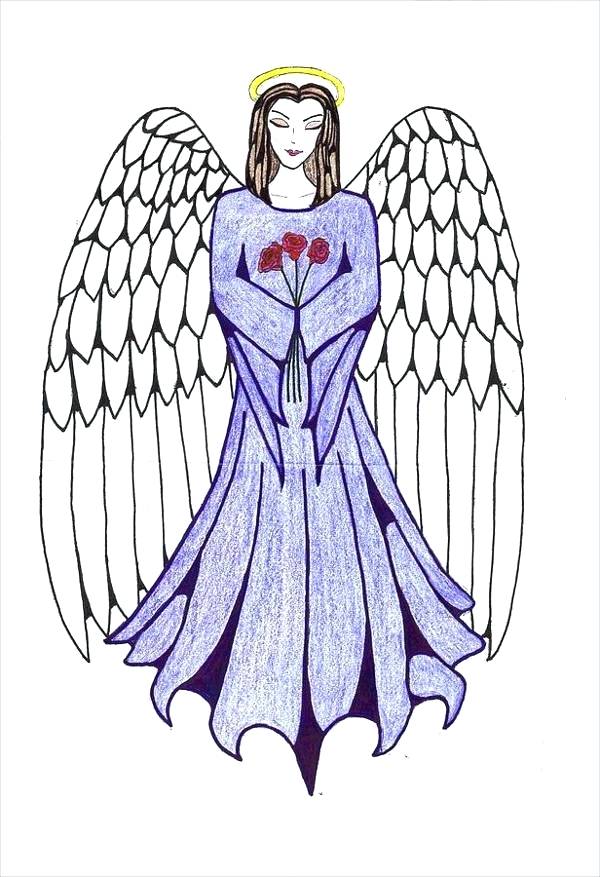 600x877 Angel Drawing