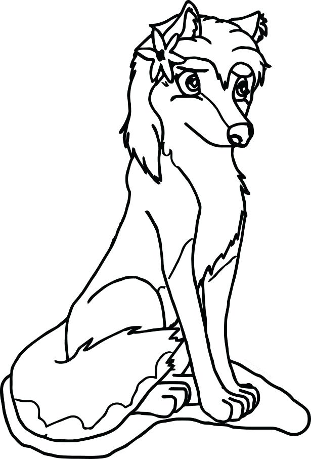 615x907 Coloring Pages Of A Wolf